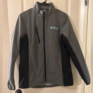 Grey Ninkasi Brewing Softshell Full Zip Jacket